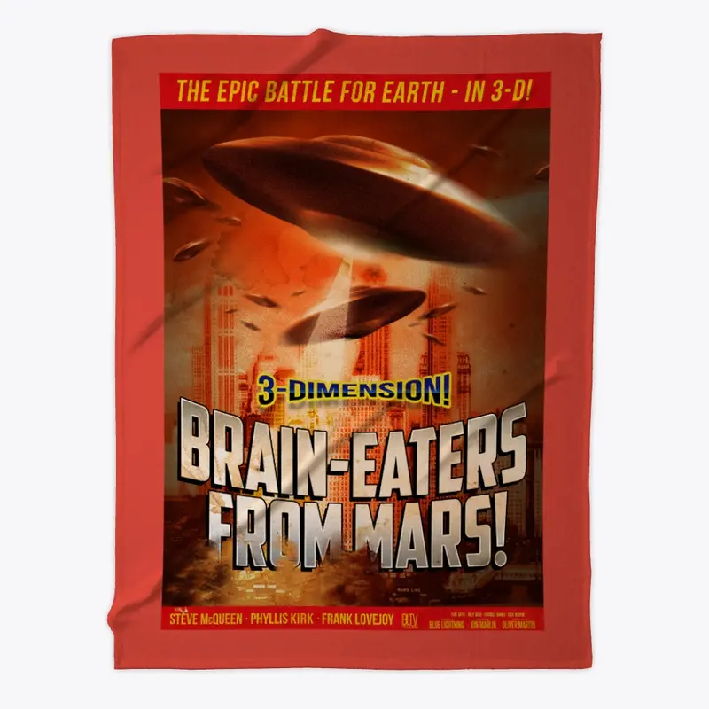 Brain-Eaters from Mars Retro Poster I